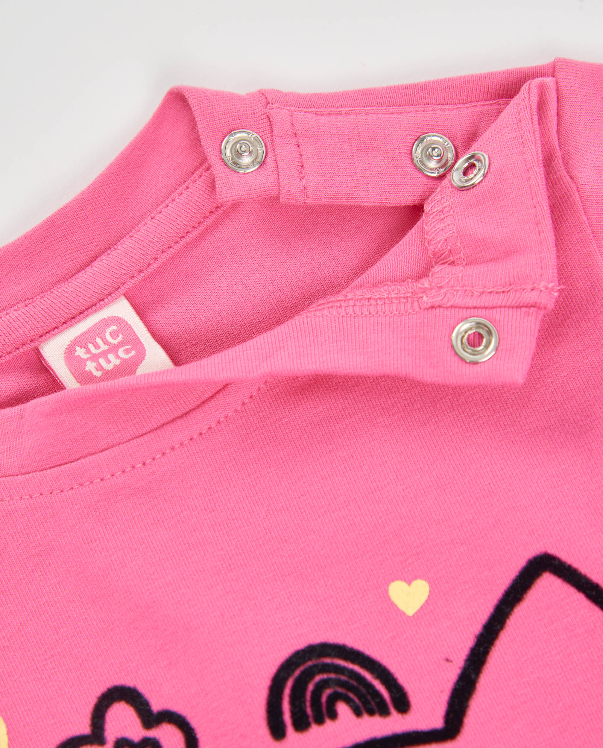 Tuc Tuc Meow Meow maglia bambina rosa gatto manica lunga