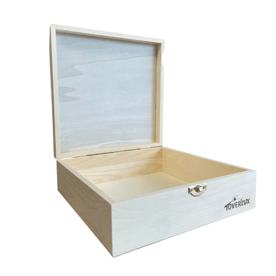 Toverlux Scatola per trasparenze scatola legno 20x20 cm