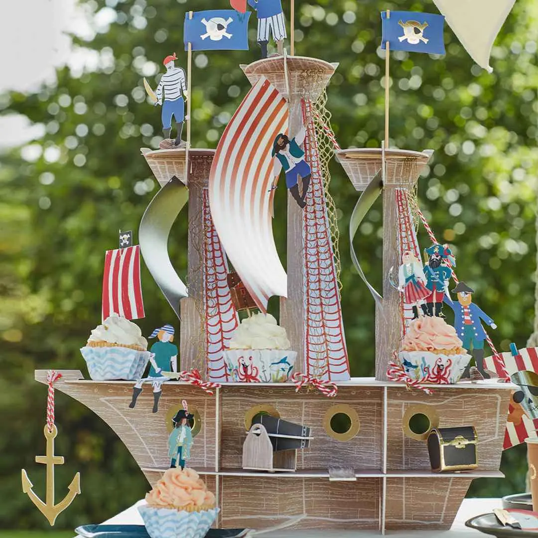 Meri Meri Pirates kit cupcake 24 topper pirati
