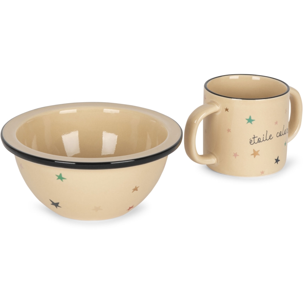 Konges Sløjd Etoile set tazza e ciotola ceramica