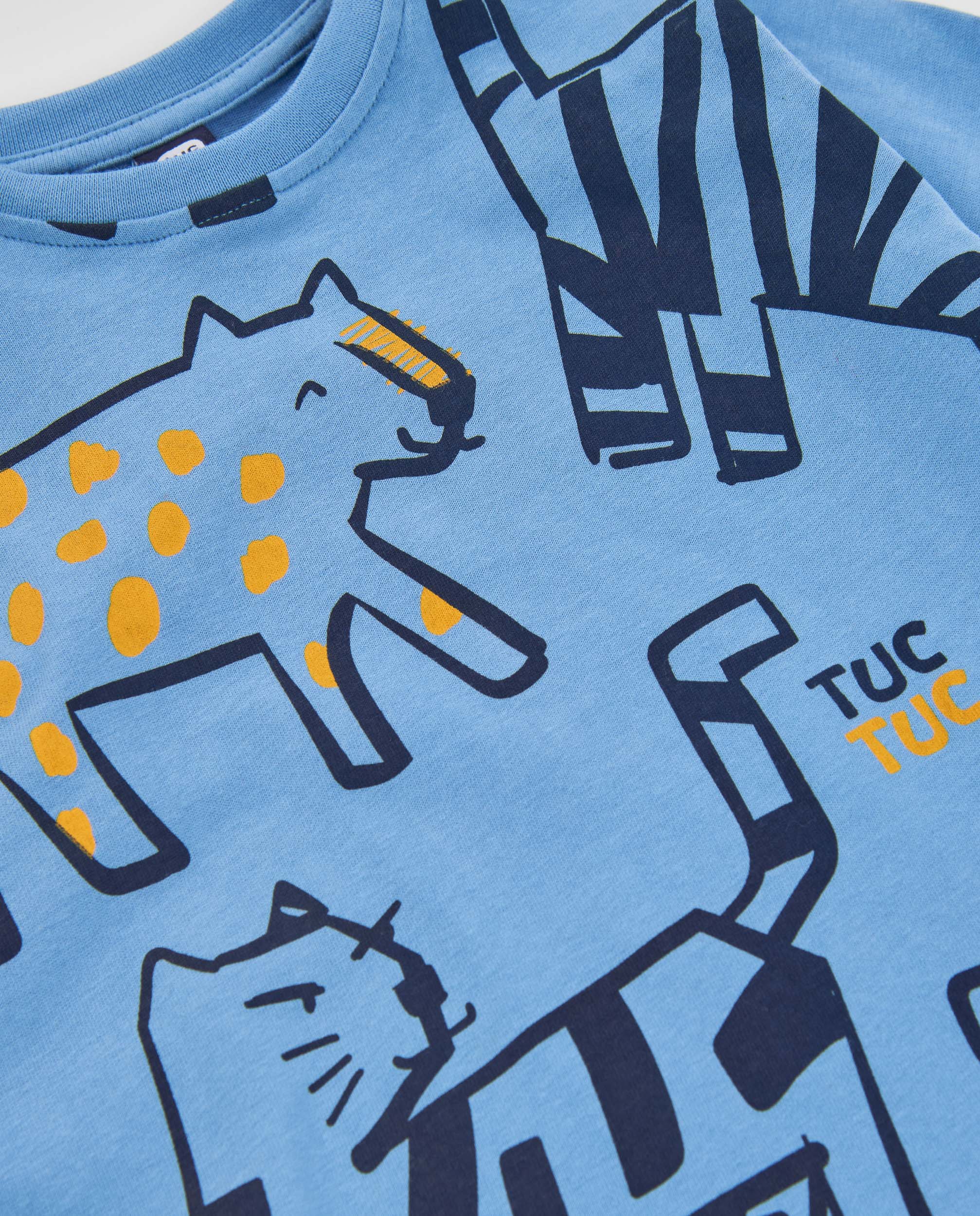 Tuc Tuc maglietta bambino blu stampa tigre