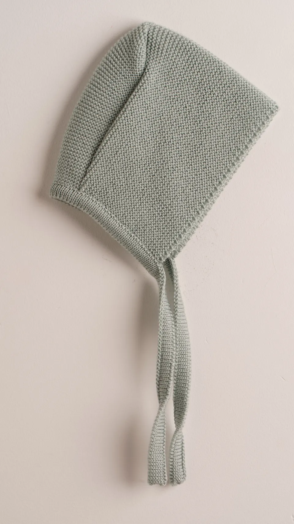 Babyhood cuffia lana merino verde neonato