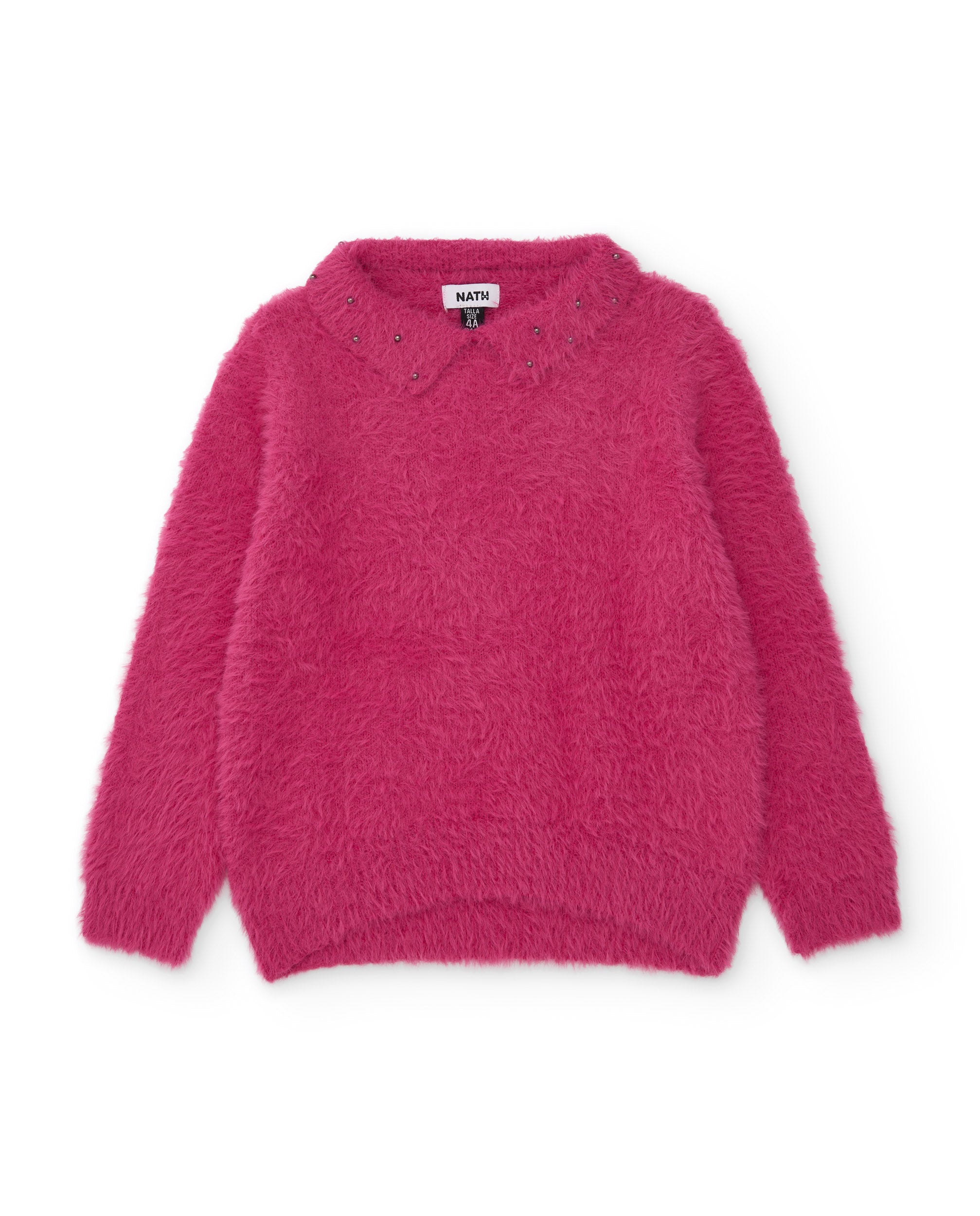Tuc Tuc maglione bambina girocollo peloso fucsia
