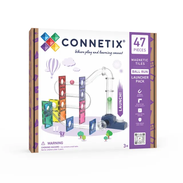 Connetix Ball Run Launcher Pack costruzioni magnetiche 47 pezzi