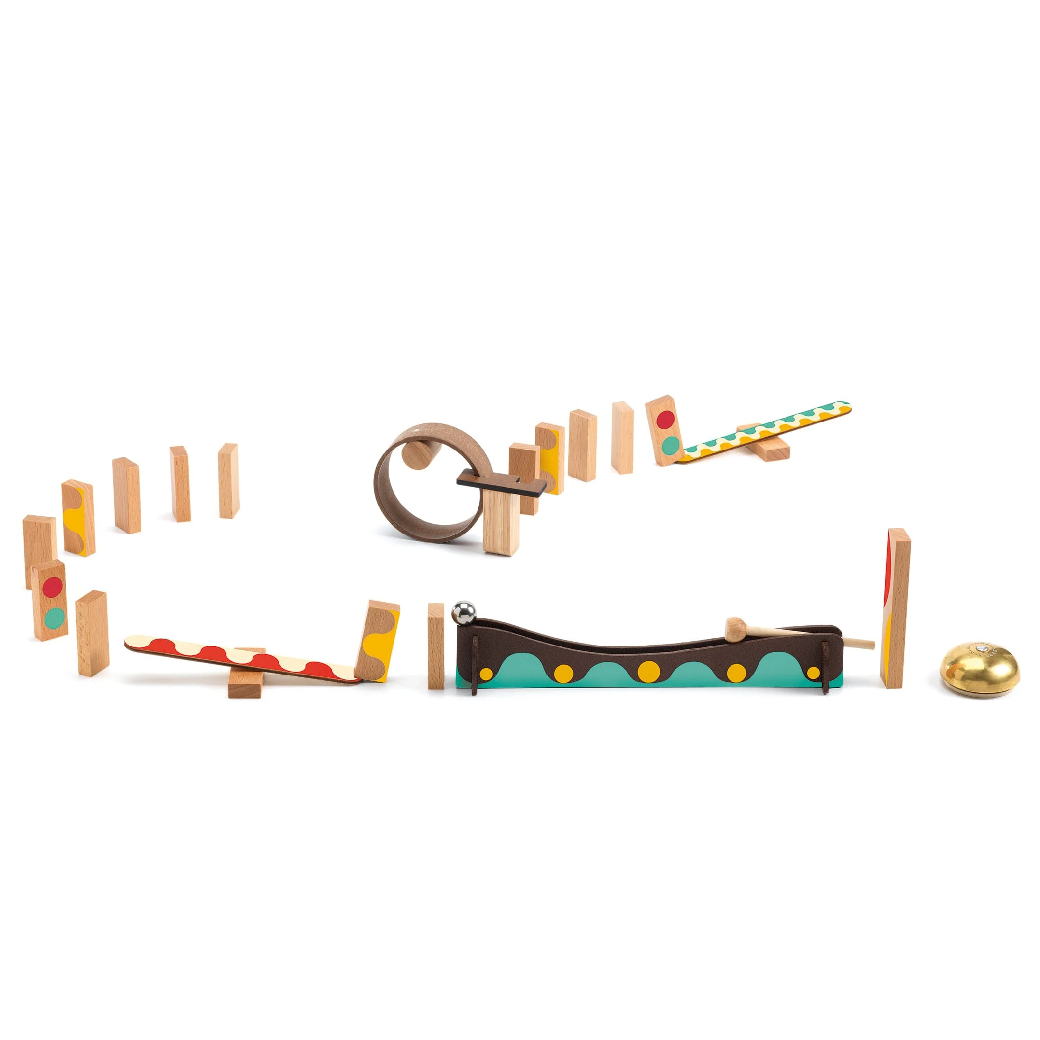 Djeco Zig & Go Wroom pista biglie legno 48 pezzi