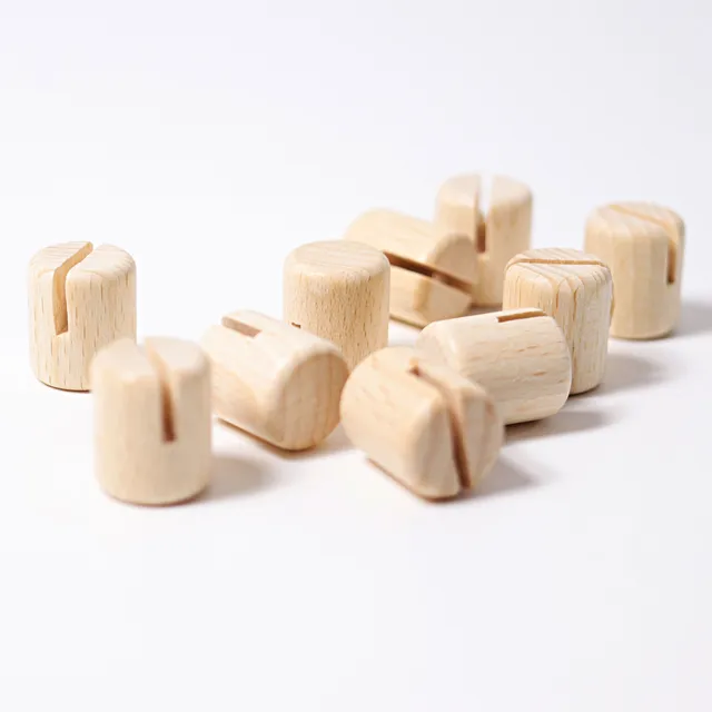 Grimm's Porta Biglietto supporto legno H 2 cm anelli compleanno