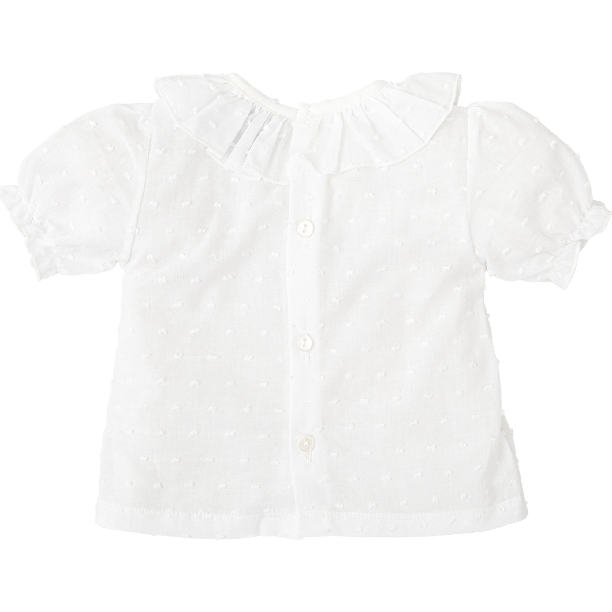 Babidu camicia bambina 6 anni plumetti volant cotone