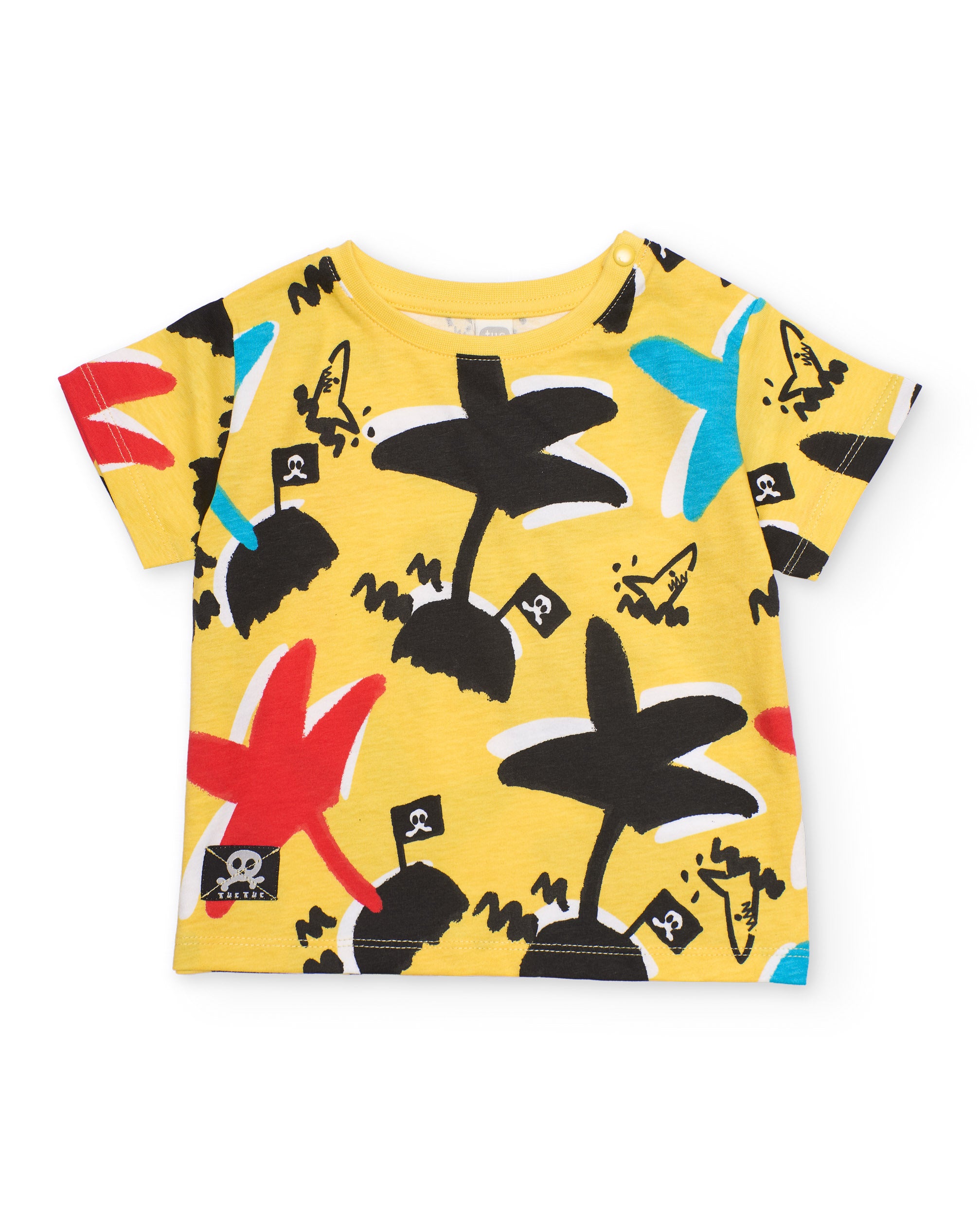 Tuc Tuc t-shirt gialla bambino stampa palme