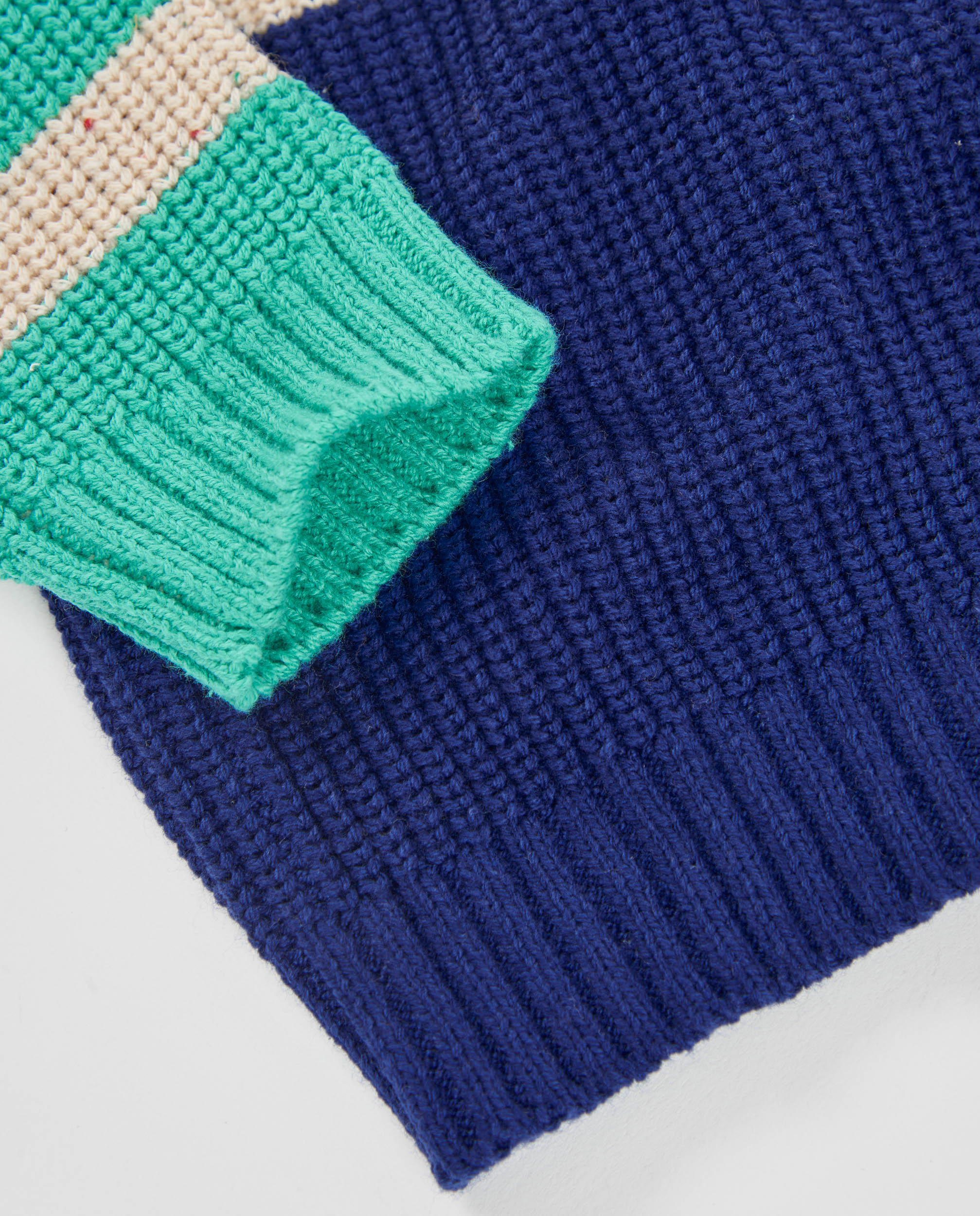Tuc Tuc Maglione Bambino Ecrù Tricot Color Block