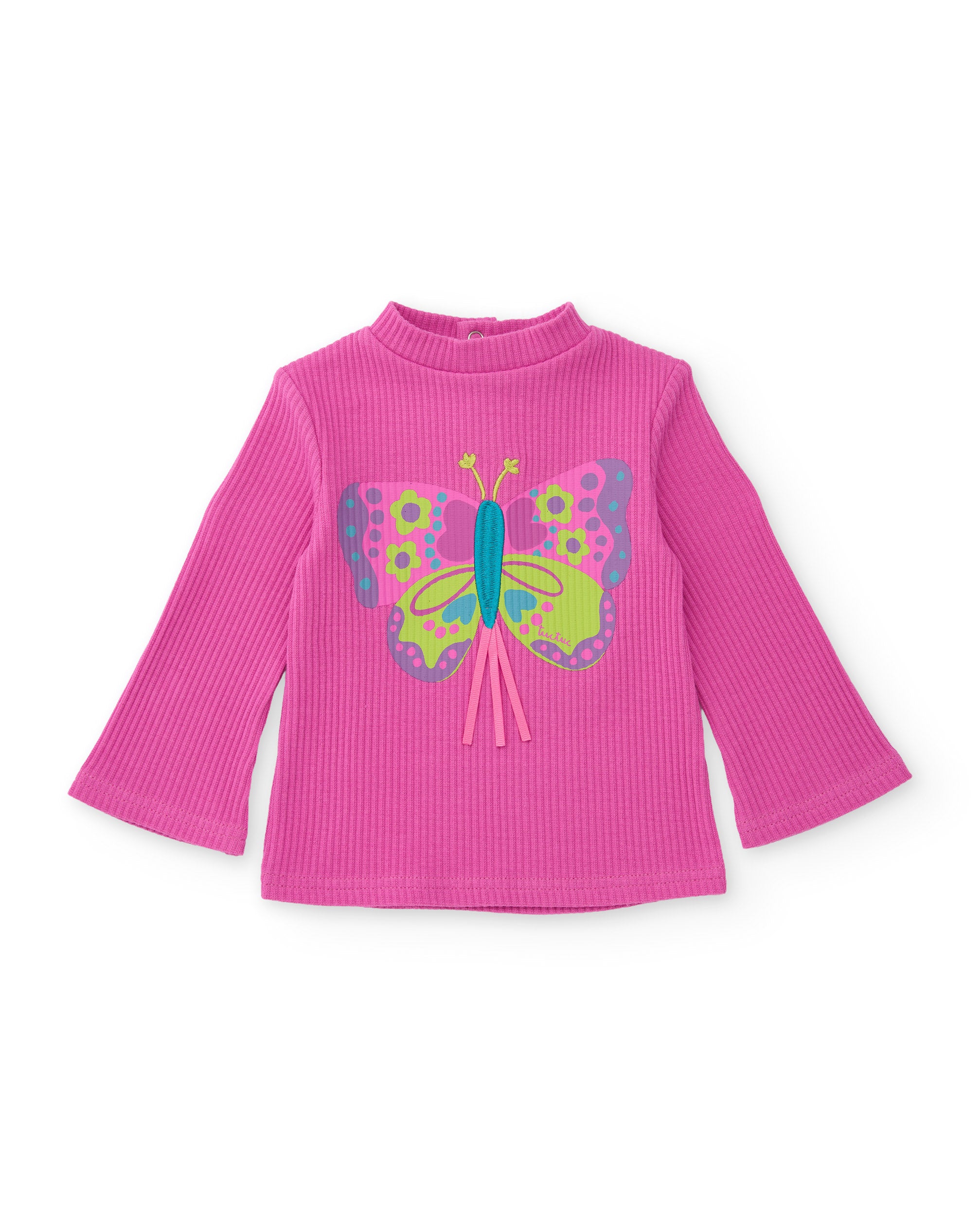Tuc Tuc maglia bambina manica lunga farfalle rosa