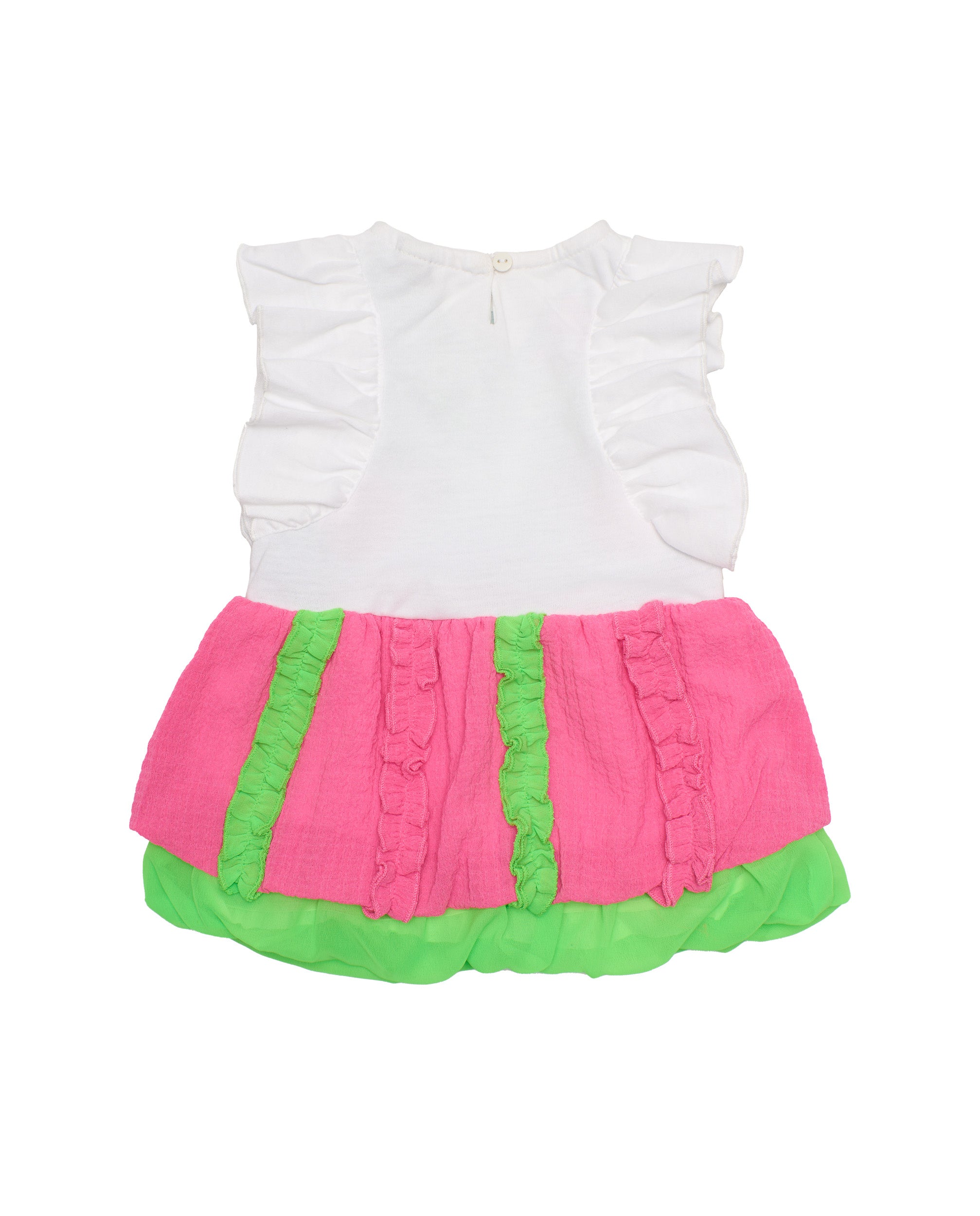 Tuc Tuc vestito bambina blu fiori rilievo