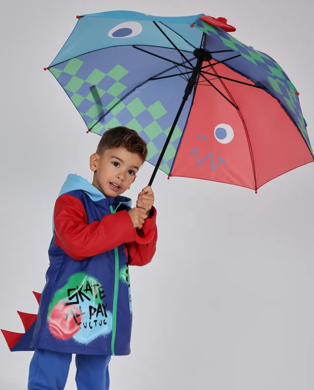 Tuc Tuc ombrello bambino blu dinosauro automatico