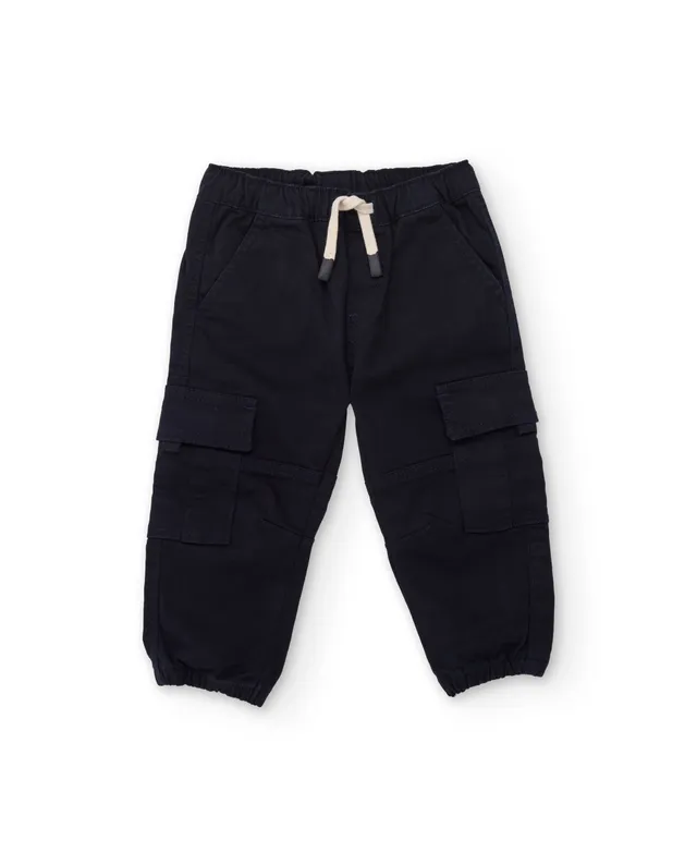 Tuc Tuc Good Wood pantalone cargo bimbo blu marino tasche