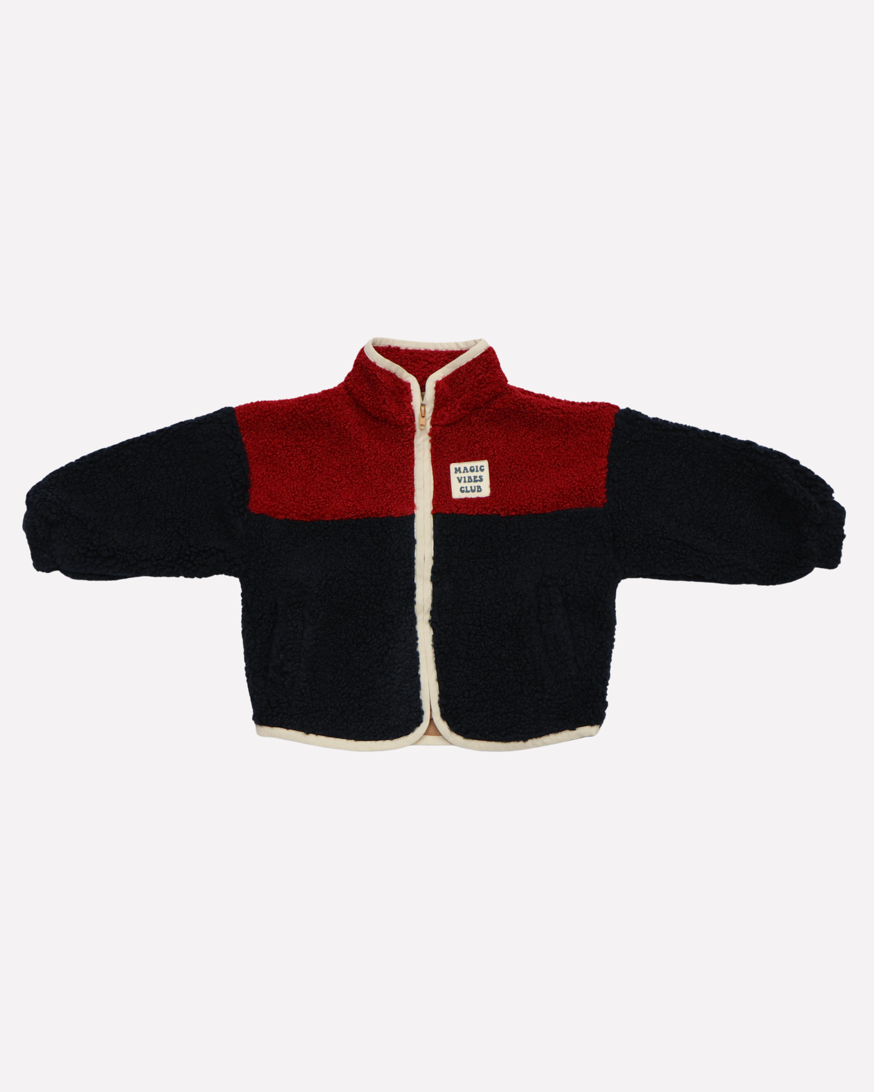 Ella and Rapha Teddy Sun giacca bimbi bordeaux in pile
