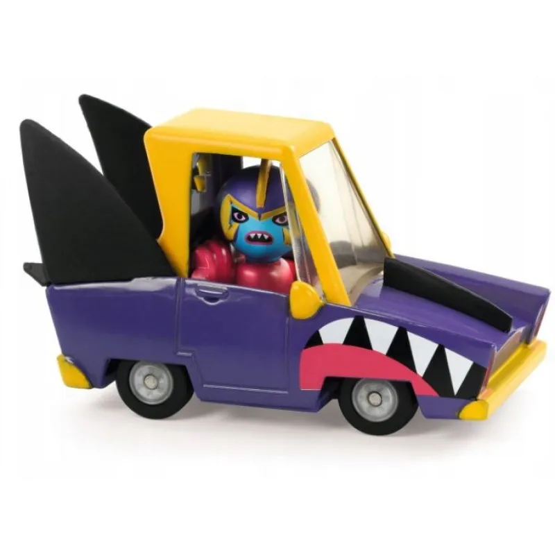 Djeco Crazy Motors Shark N Go mini auto vinile 6,6 cm