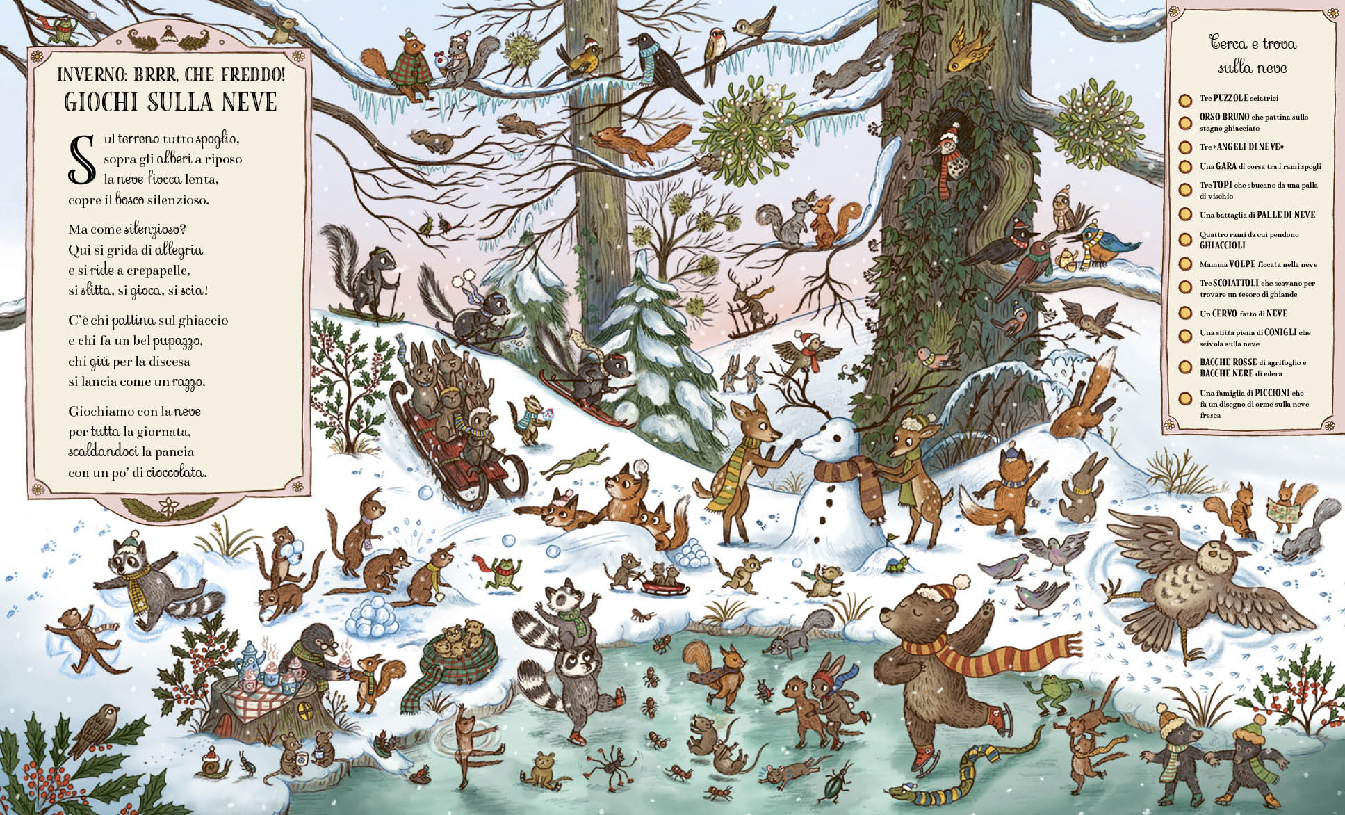 Emme Edizioni Come è bello il bosco libro bambini 3-6 anni rigida
