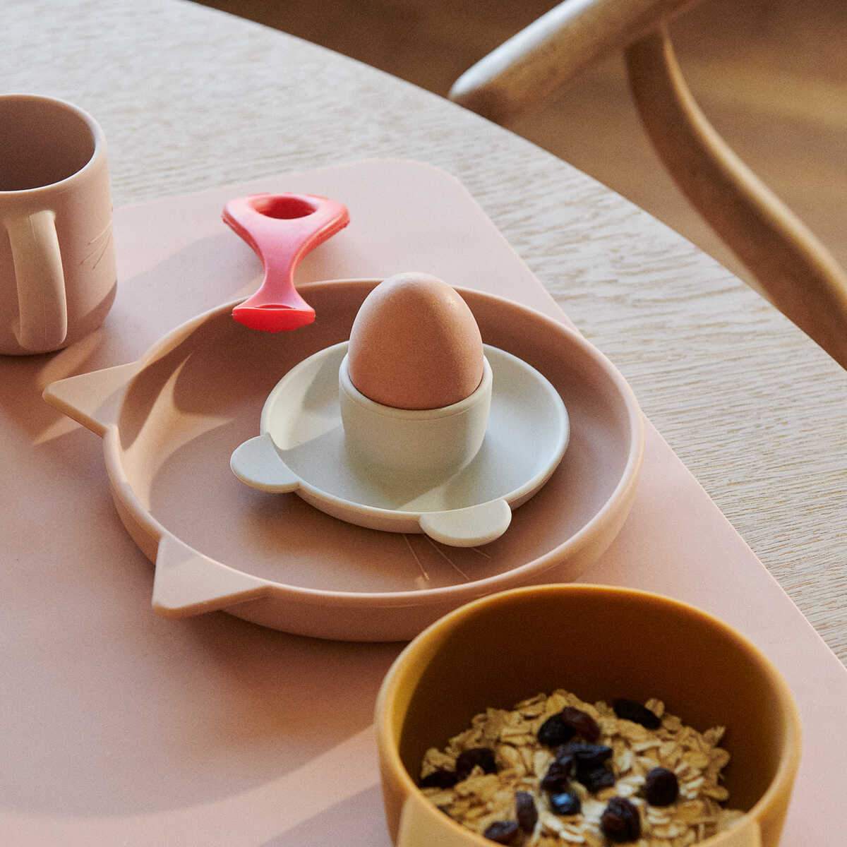 Liewood Janus Oat portauovo silicone set 4 pezzi