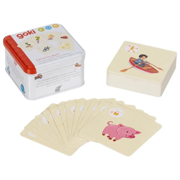Goki Indovina Cosa? mini gioco mimo carte 7x7 cm viaggio