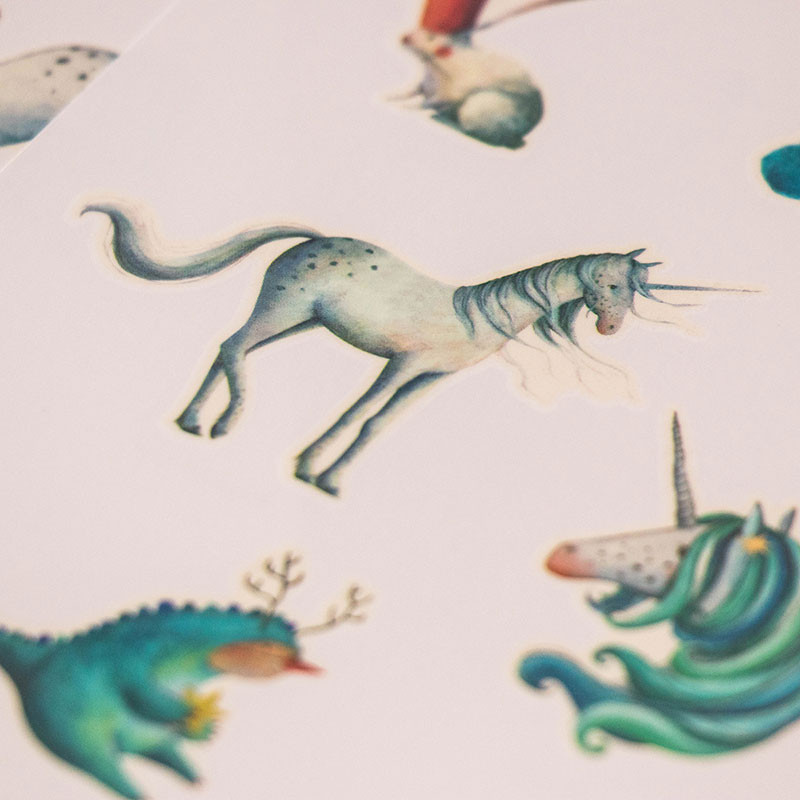 Londji Unicorn set 10 tatuaggi temporanei bambini