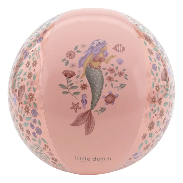 Little Dutch pallone spiaggia rosa sirene 35 cm PVC