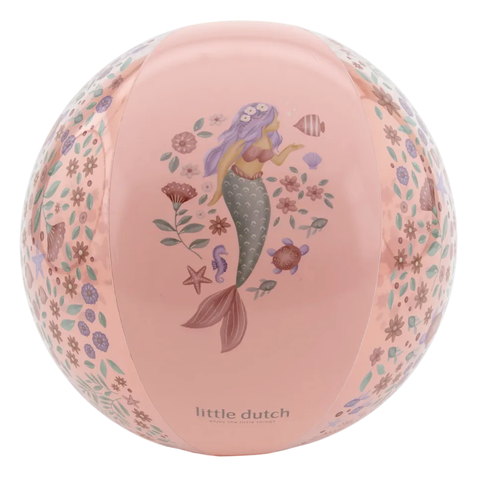 Little Dutch pallone spiaggia rosa sirene 35 cm PVC