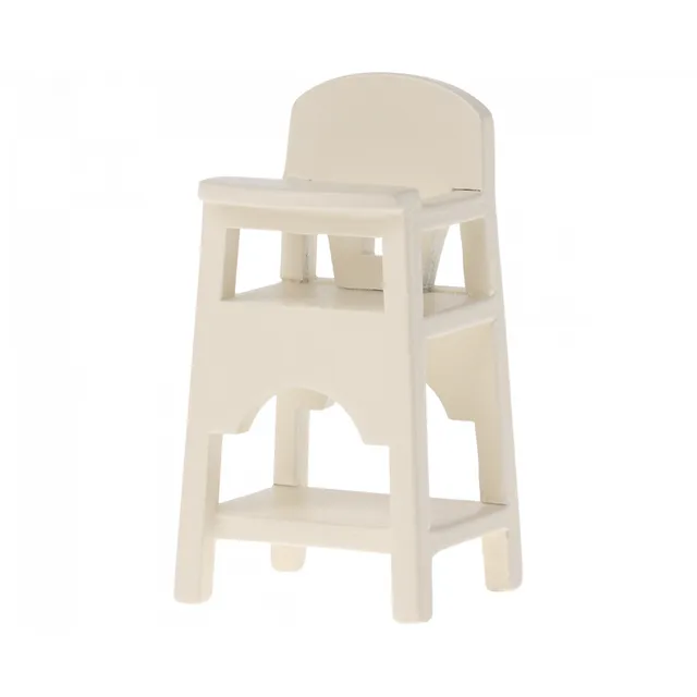 Maileg Micro seggiolone miniatura bianco legno 7 cm