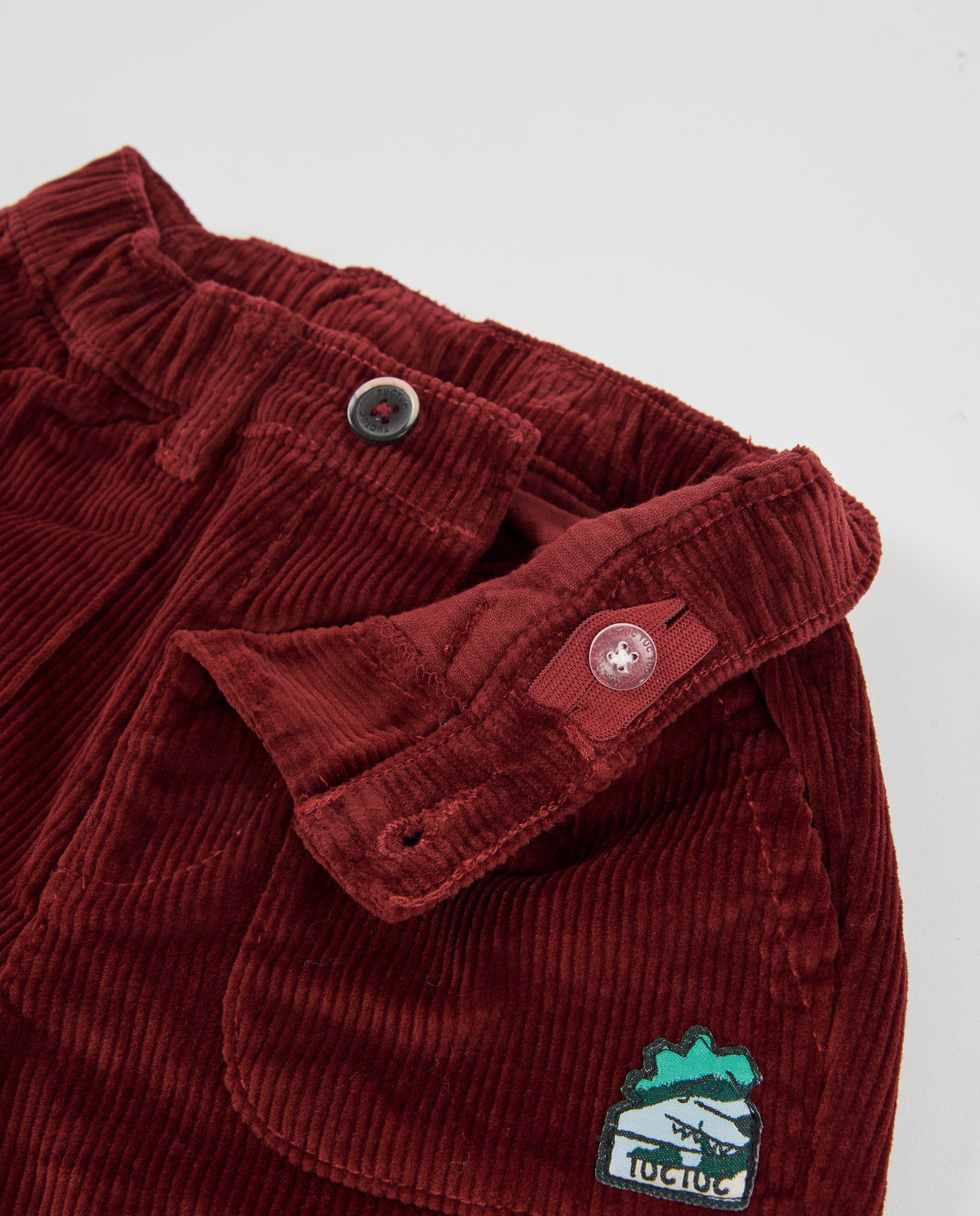 Tuc Tuc pantalone bambino velluto bordeaux elastico