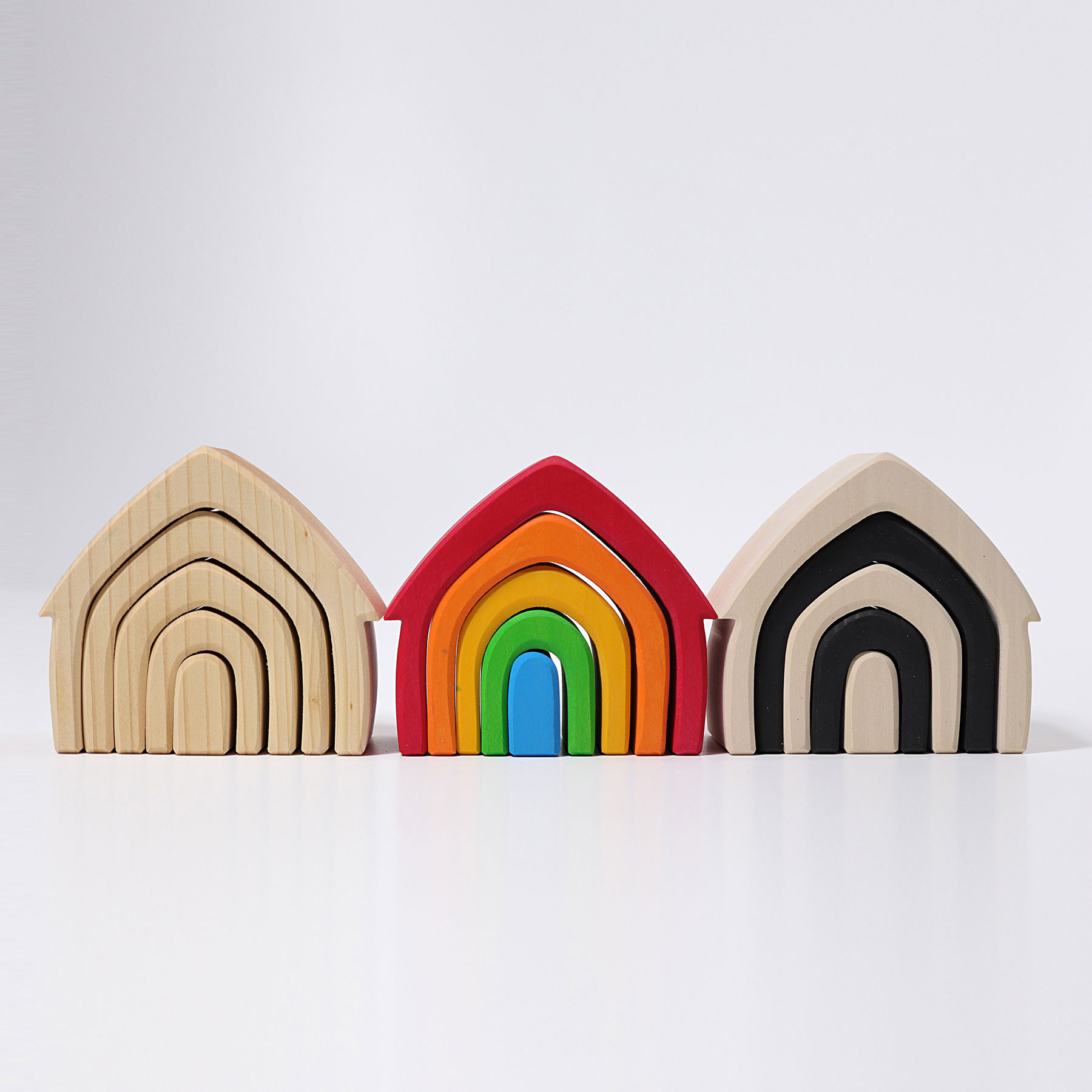 Grimm’s Casa Arcobaleno impilabile legno 5 pezzi
