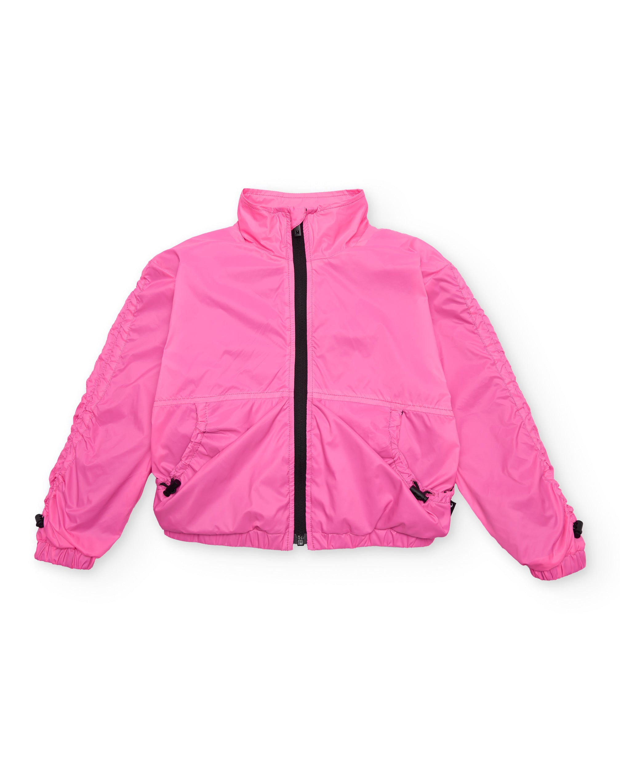 Tuc tuc giacca bambina rosa con zip e tasche