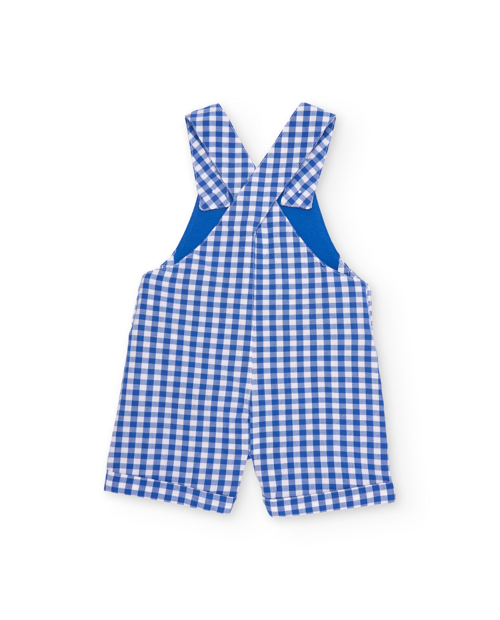 Tuc Tuc Completo Neonato 2 Pezzi Vichy Blu