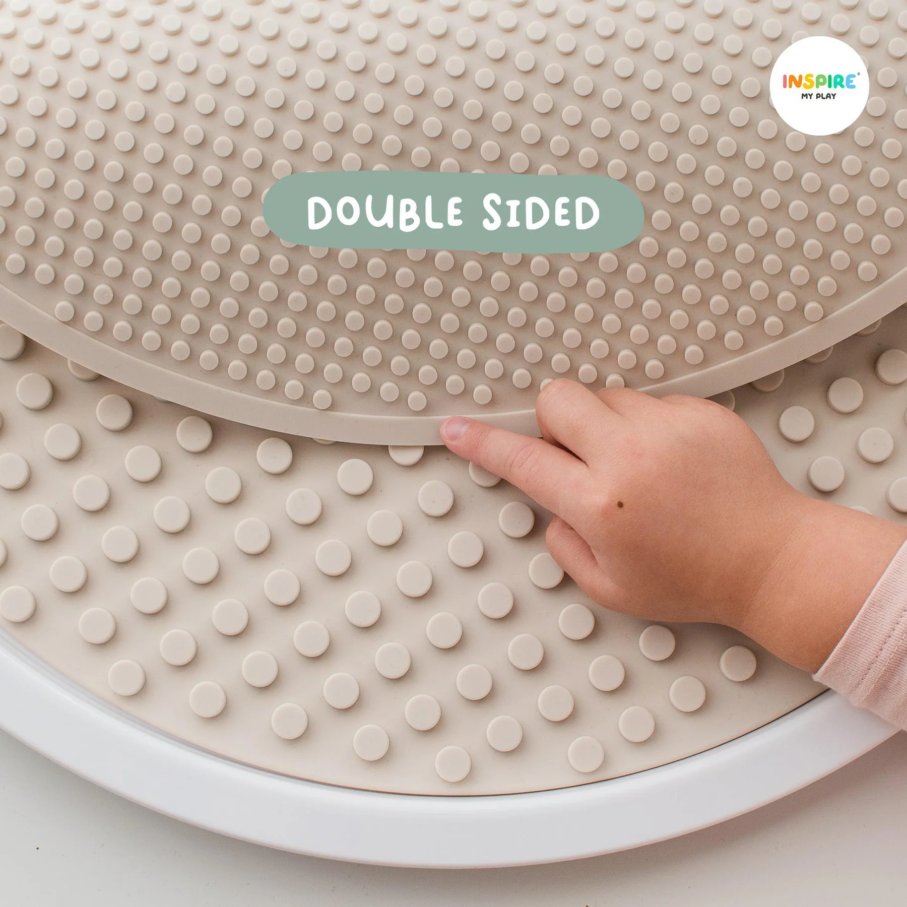Inspire My Play 2in1 Costruzioni tappeto silicone latte