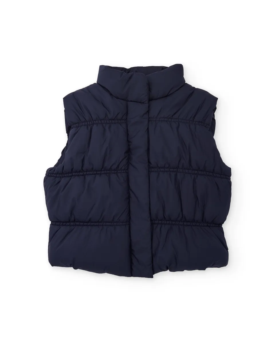 Tuc Tuc Back To The City gilet imbottito bimbo blu marino