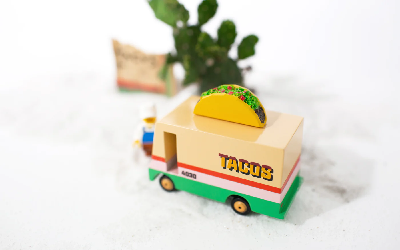Candylab Candycar Taco Van macchinina legno 8,4 cm