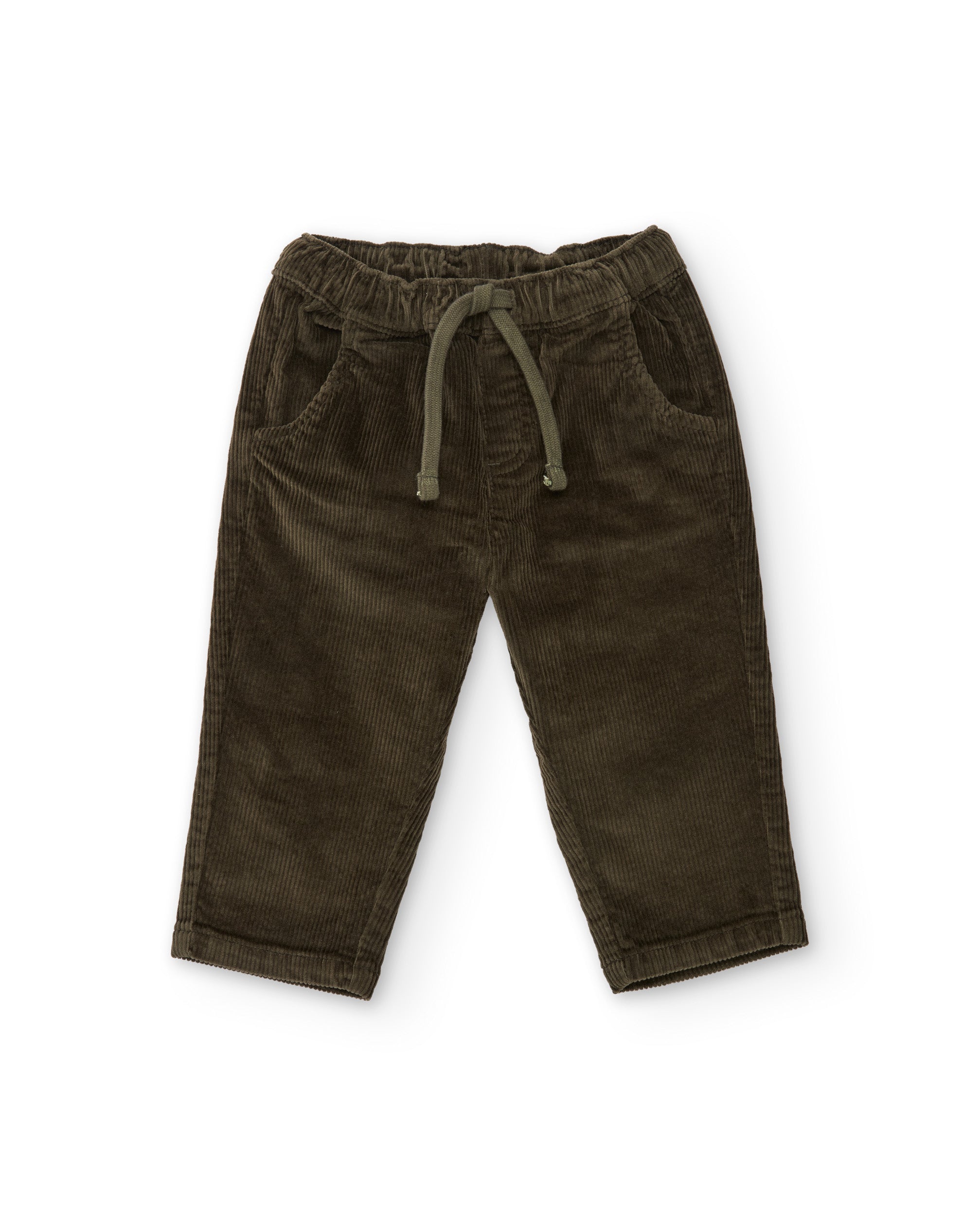 Tuc Tuc pantaloni bimbo velluto verde vita elastica