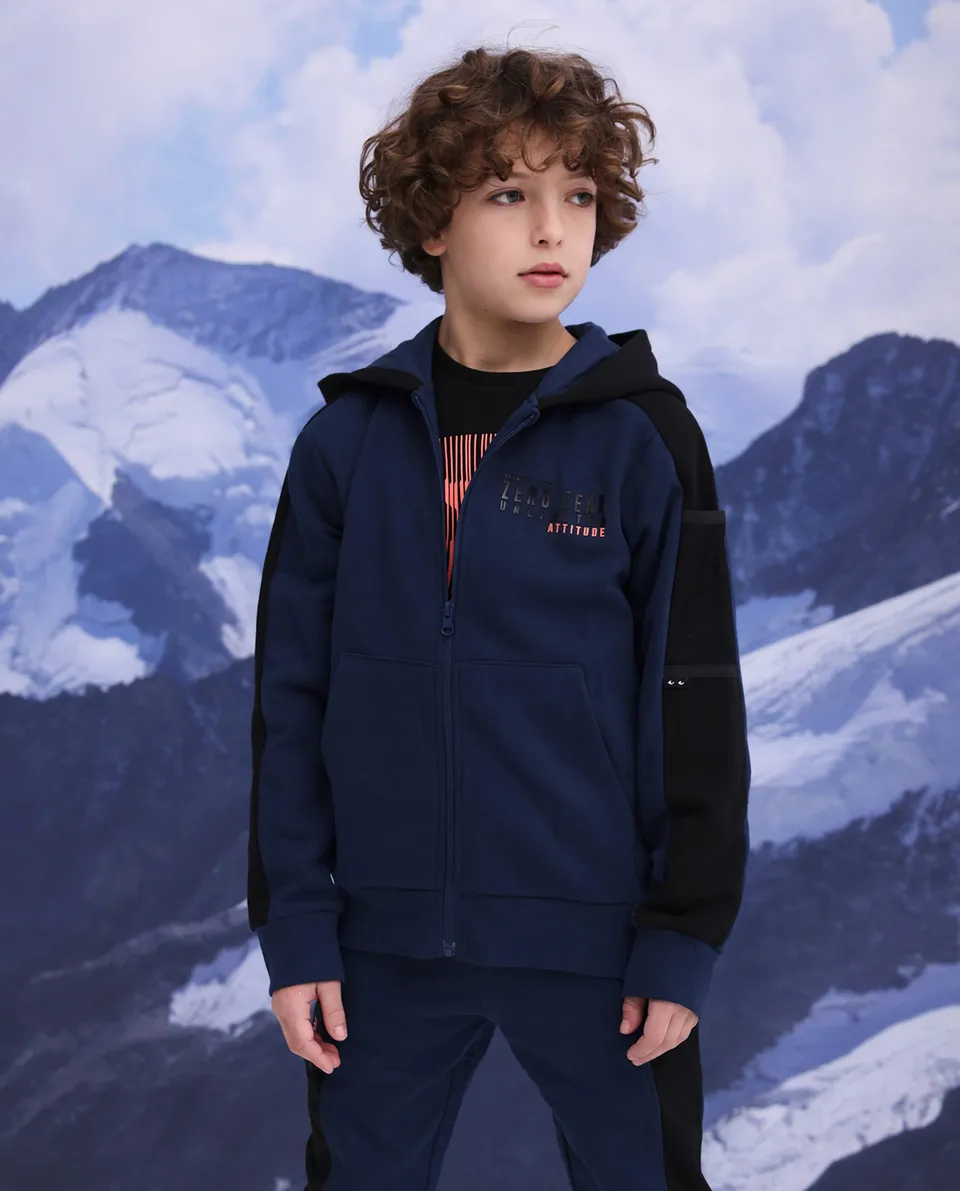 Tuc tuc Artic Nomads felpa bimbo blu navy con cappuccio