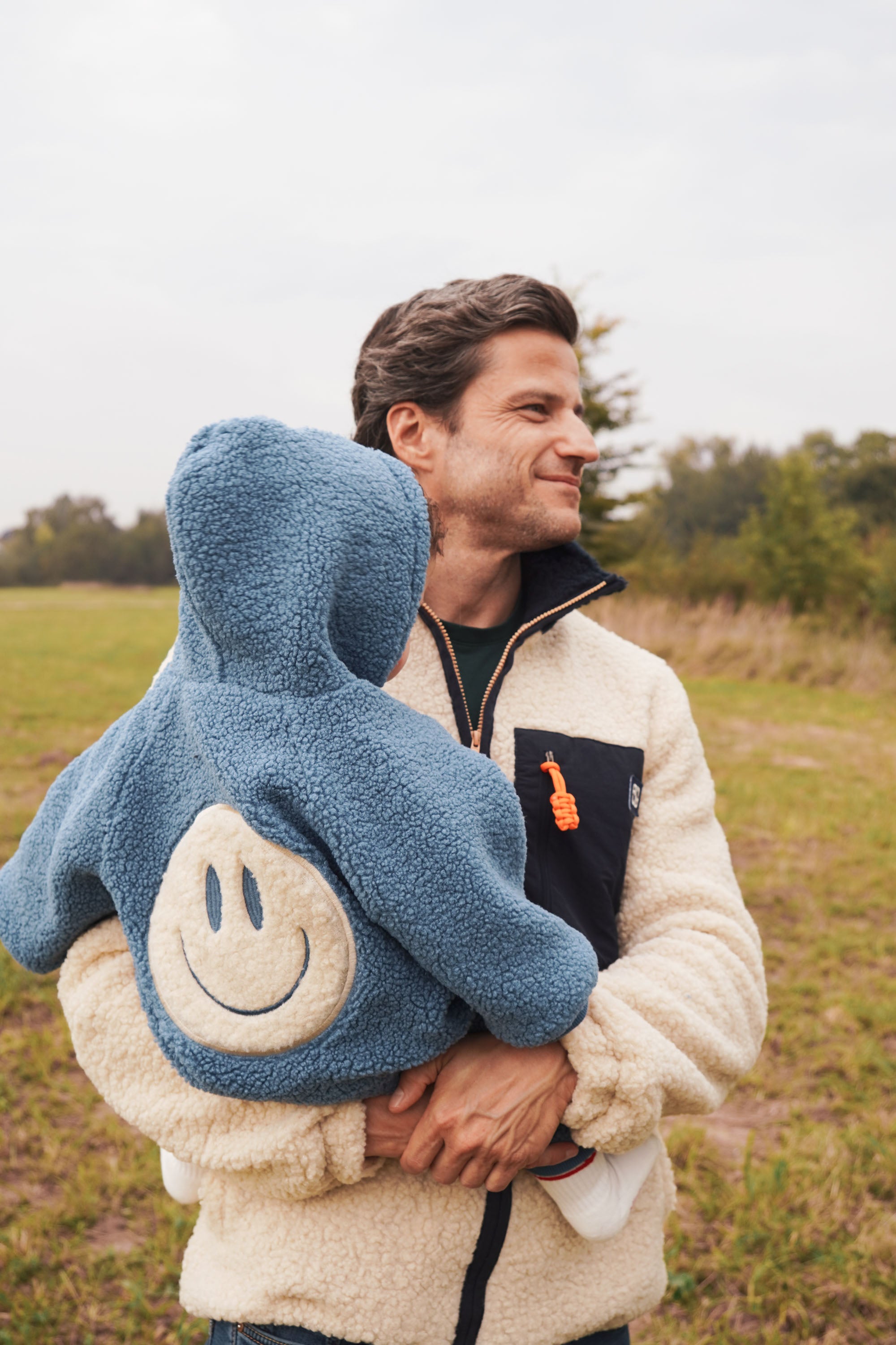 Ella and Rapha Smiley Suit tutina teddy blu invernale