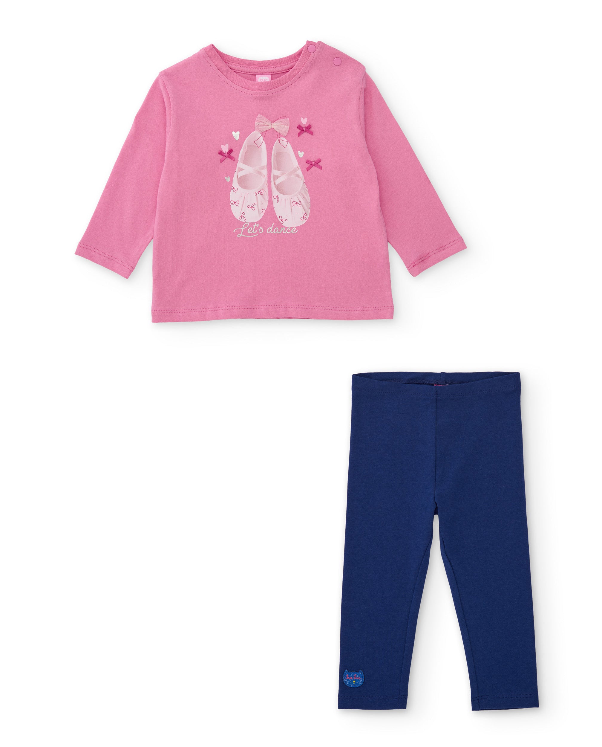 Tuc Tuc Completo Bimba Maglia Leggings Rosa