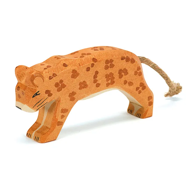 Ostheimer Leopardo figura legno animali 6 cm
