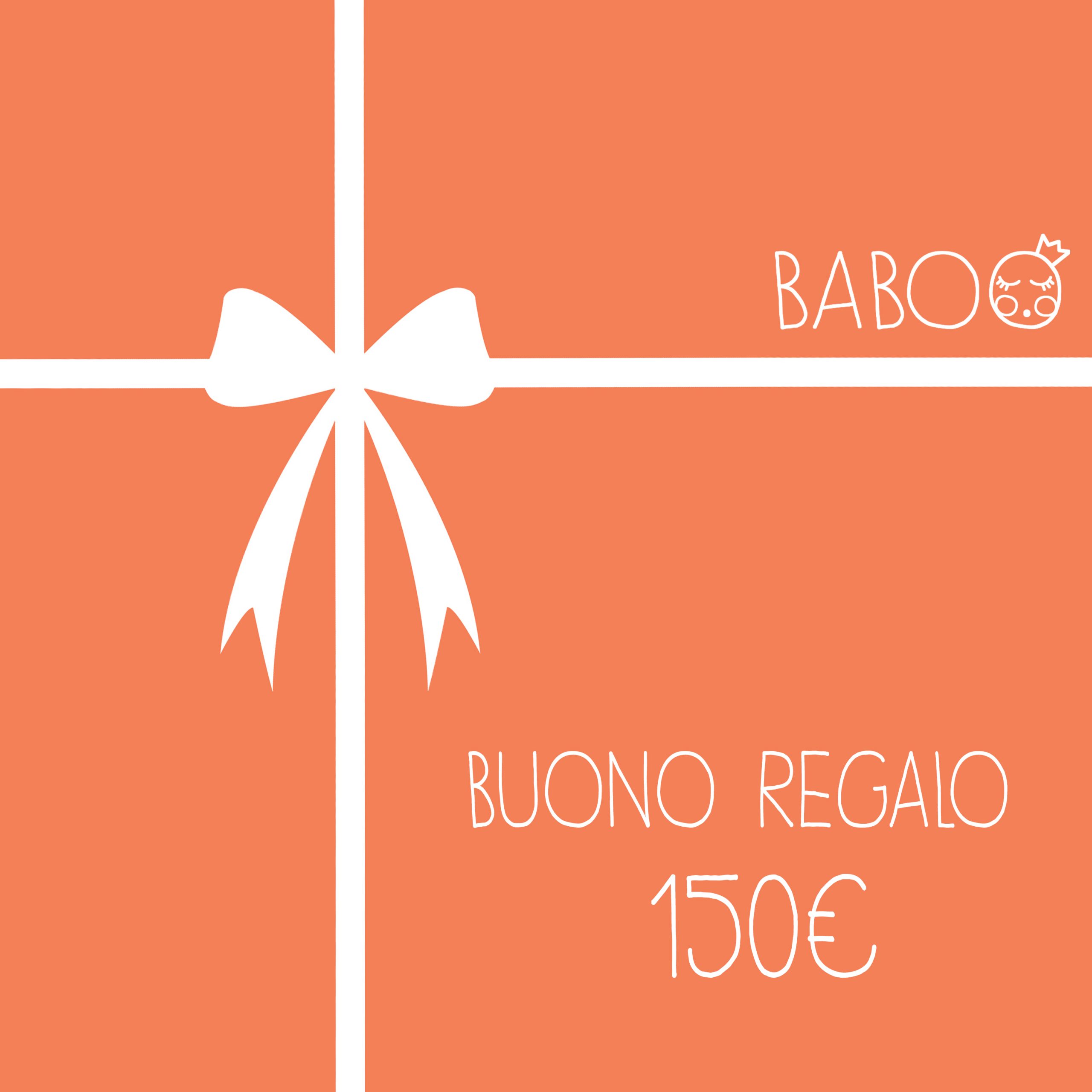 Baboo Buono Regalo 150 euro regalo bambini PDF stampabile