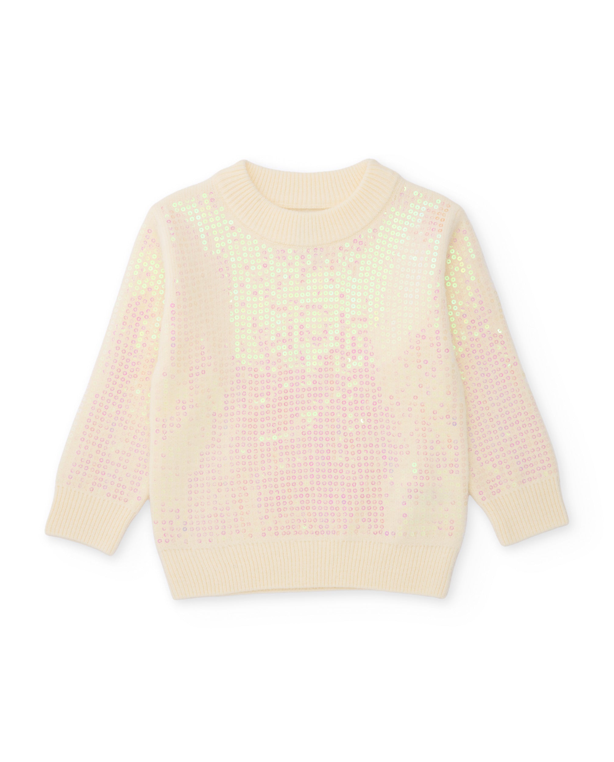 Tuc Tuc Frozen Flowers maglione bambina ecru paillettes