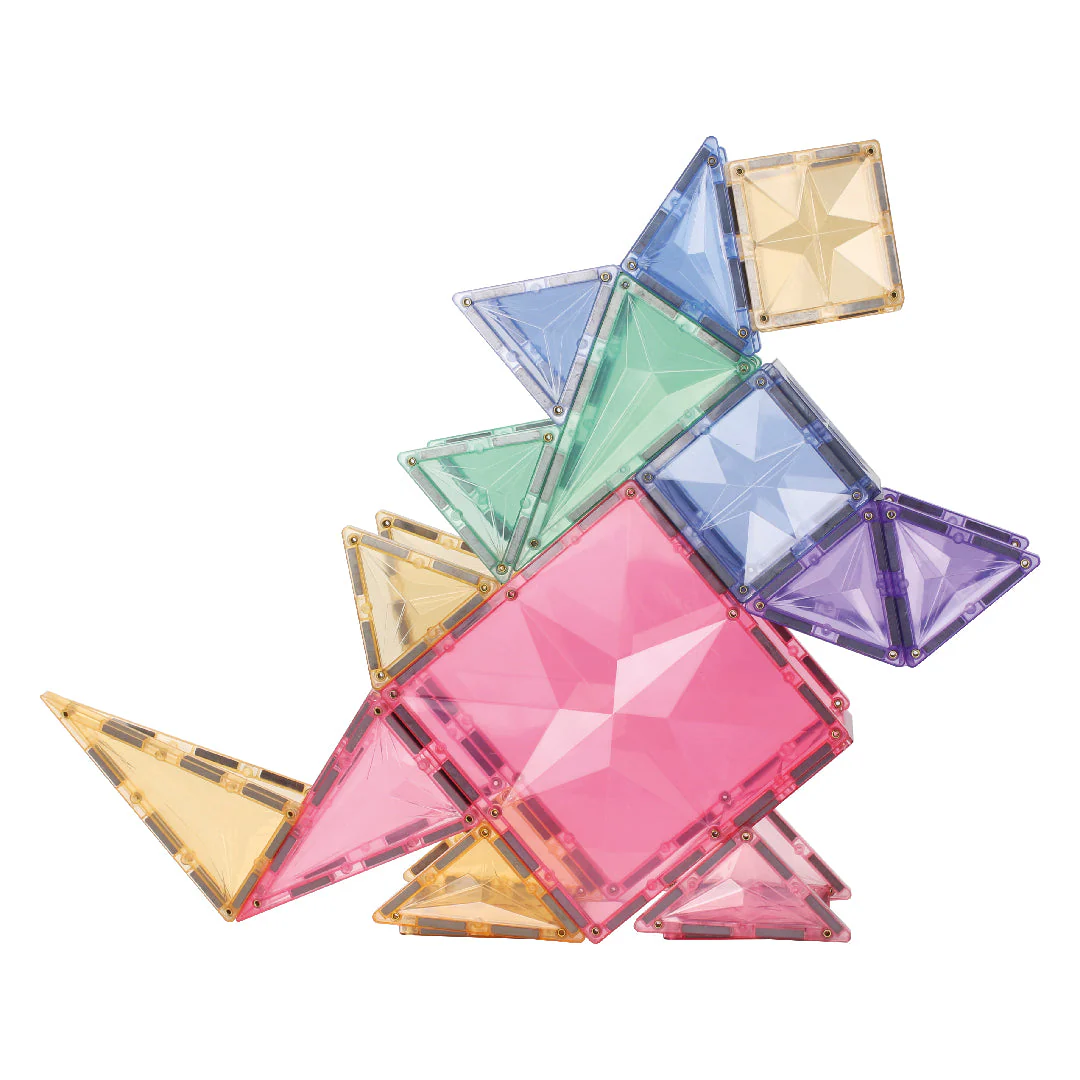 Cleverclixx Pastel costruzioni magnetiche 36 pezzi pastello