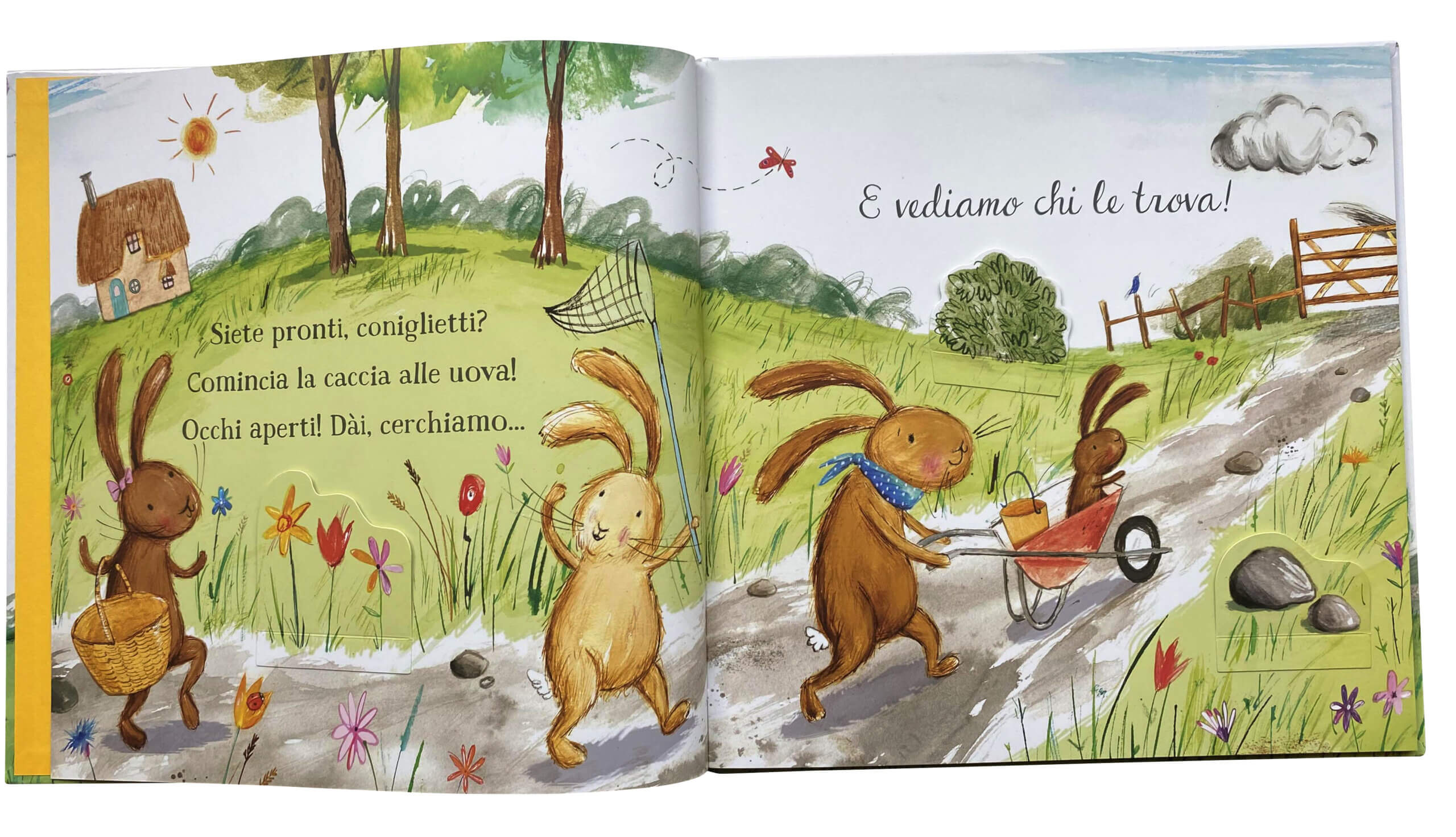 Sorprese di primavera libro bambini con alette Emme