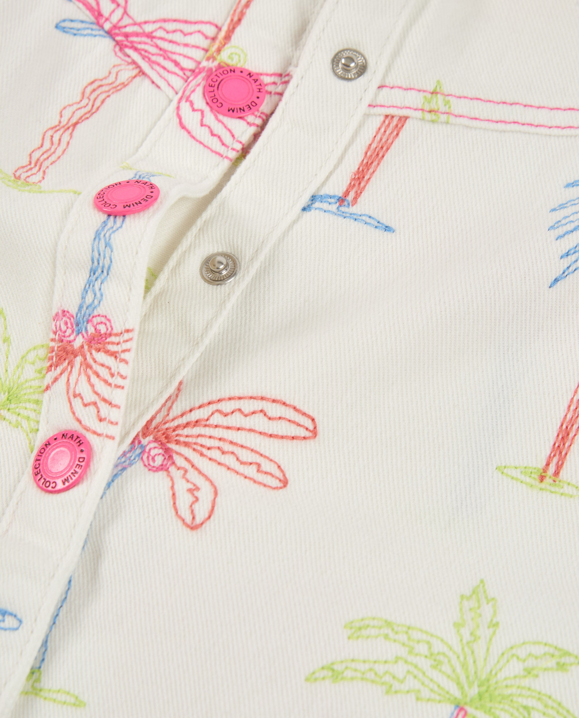 Tuc Tuc vestito palme bianco 4 anni in tessuto leggero