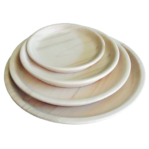 Vassoio rotondo legno naturale 35 cm uso alimentare