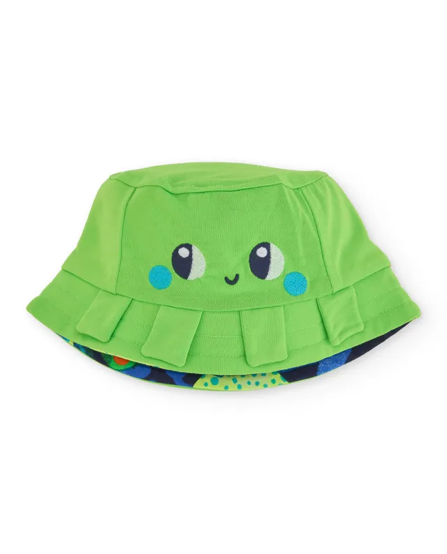 Tuc Tuc cappello bimbo verde reversibile mare