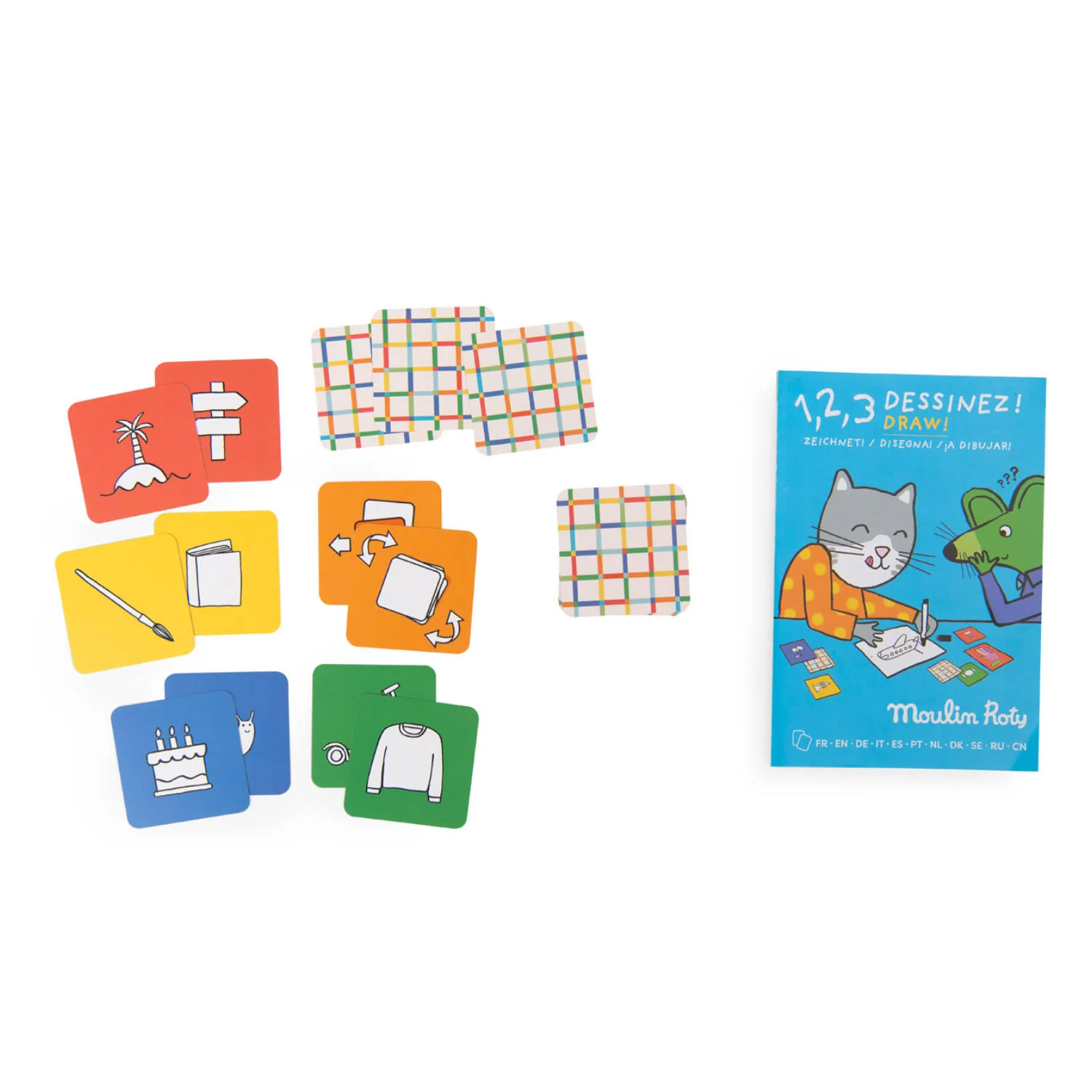 Moulin Roty Les Loufoques 1 2 3 Disegna gioco disegno 5+ anni