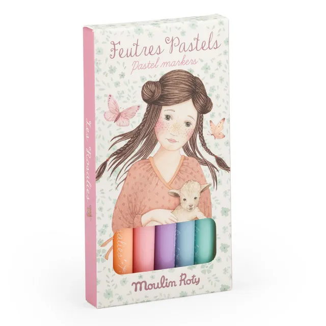 Moulin Roty Les Rosalies pennarelli pastello 6 pezzi
