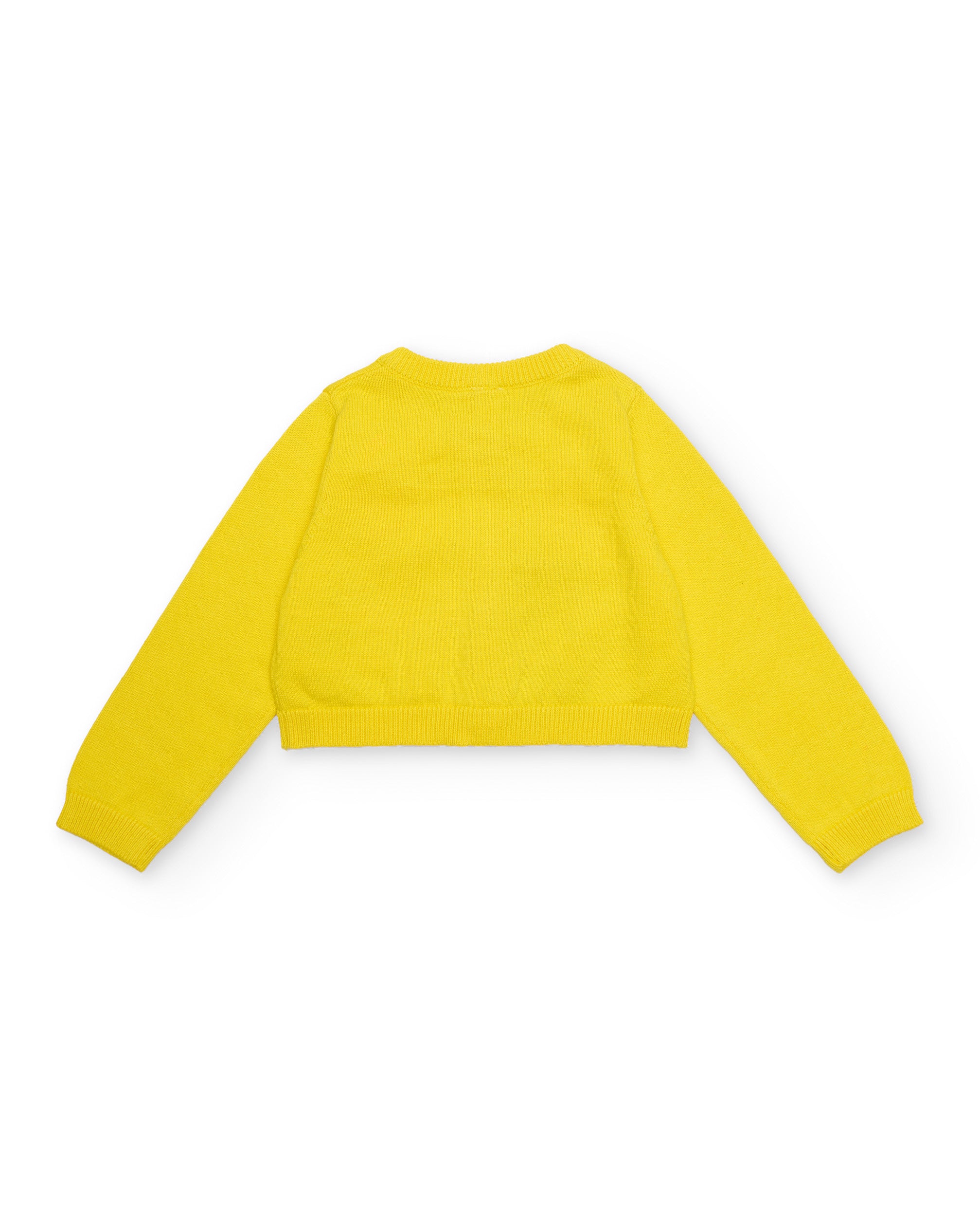 Tuc Tuc cardigan bambina giallo fiori bottoni
