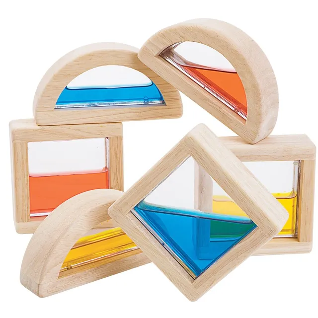 Plan Toys Water Blocks blocchi sensoriali colori 6 pezzi