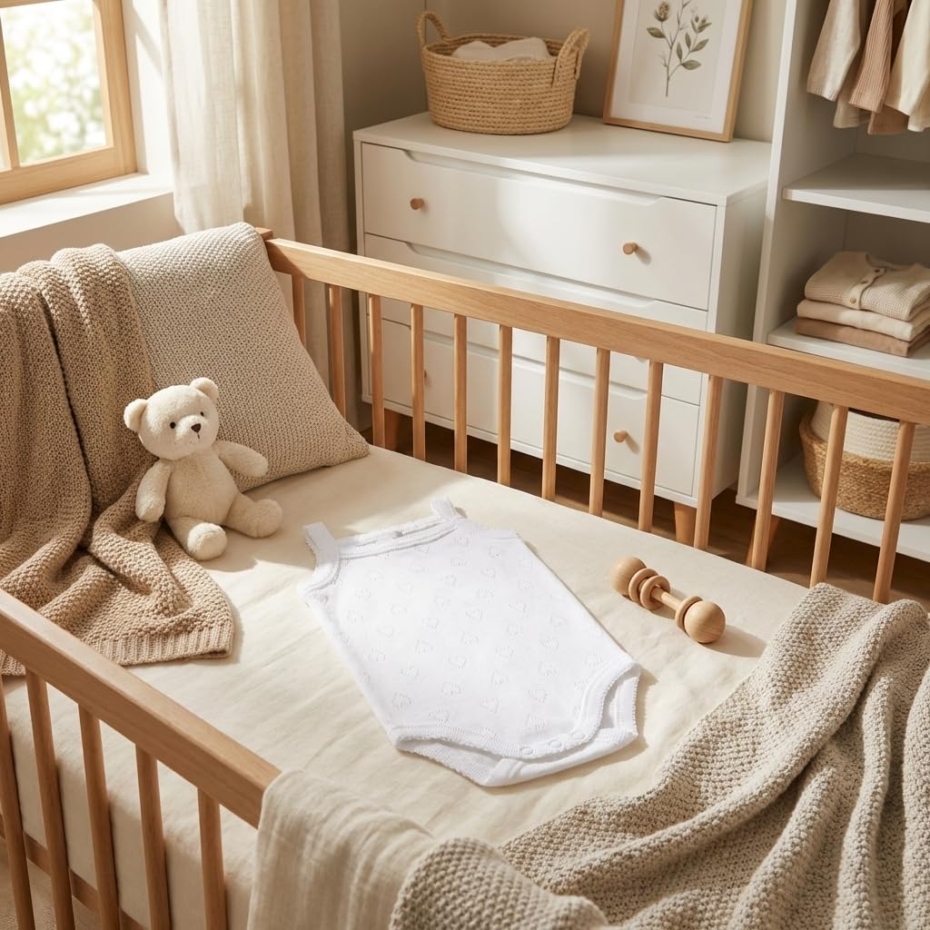 Babidu Body Cuore Traforato 6-9 Mesi Cotone